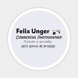 Felix Unger Odd Couple Business Logo Magnet